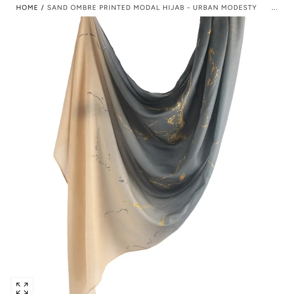 Urban Modesty Sand Ombre Printed Modal Hijab